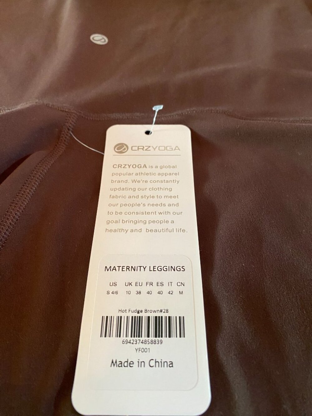 NWT CRZYOGA maternity leggings in size Small (4/6) - Picture 3 of 5